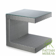 Стол журнальный из ротанга, Стол Хай-тек