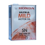 Масло полусинтетическое HONDA ULTRA MILD SN 10W-30, 4л JAPAN